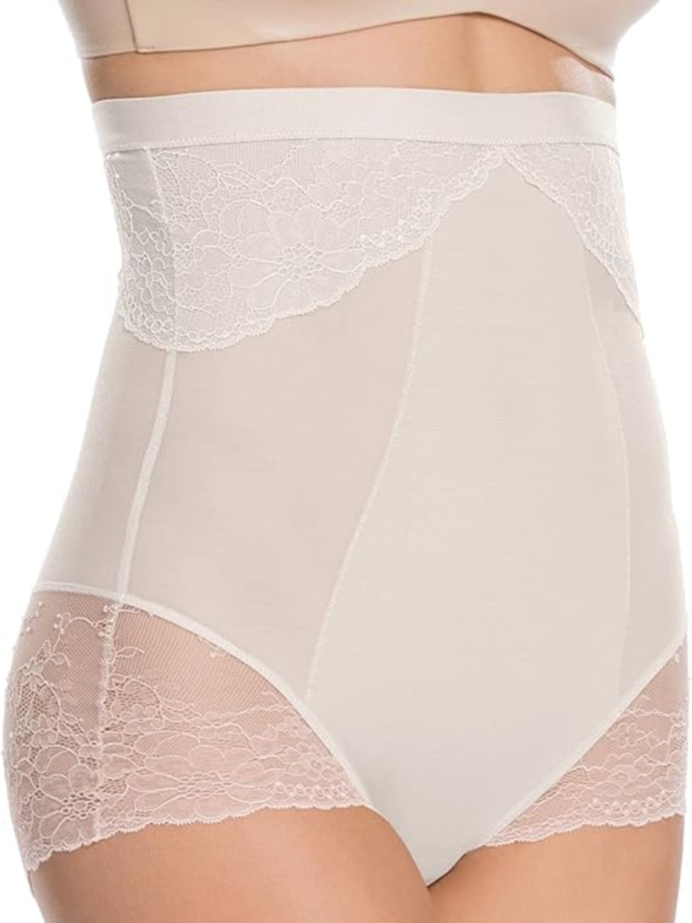 NWOT! 🤍 SPANX Spotlight on Lace High Waist Brief, Clean White, Size M